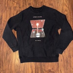 The Weeknd After Hours Til Dawn Sweatshirt Mens Small Black Crewneck Tour 2022